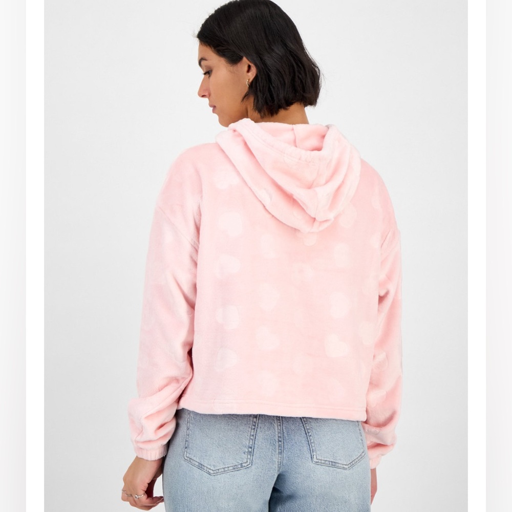 Sanrio Kuromi and My Melody Hearts Pink Hoodie XSmall NWT - Picture 4 of 12